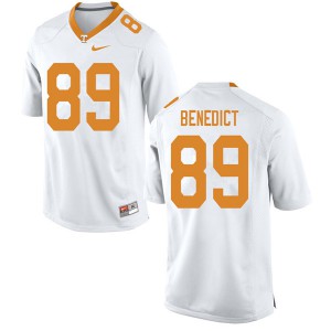 Men Tennessee #89 Brandon Benedict White Official Jerseys 909052-868