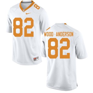 Men Tennessee #82 Dominick Wood-Anderson White University Jersey 598286-762
