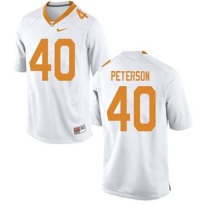 Mens Tennessee #40 JJ Peterson White Football Jersey 848608-519
