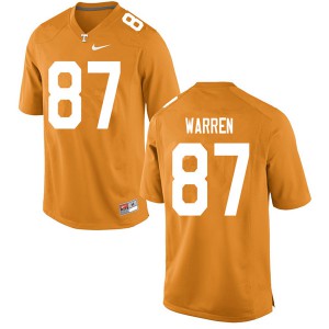 Men Vols #87 Jacob Warren Orange Player Jerseys 685508-482