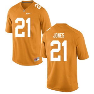 Mens Tennessee Vols #21 Jacquez Jones Orange Embroidery Jersey 911820-704