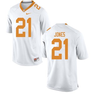 Mens Tennessee Vols #21 Jacquez Jones White College Jersey 496634-864