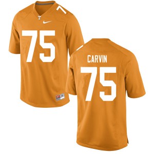 Mens Tennessee #75 Jerome Carvin Orange Official Jersey 369902-894