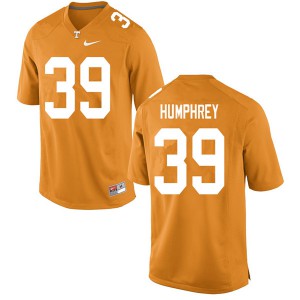 Mens Tennessee #39 Nick Humphrey Orange Embroidery Jerseys 338316-692