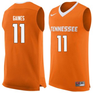 Men's Tennessee #11 Davonte Gaines Orange Stitched Jerseys 697601-719