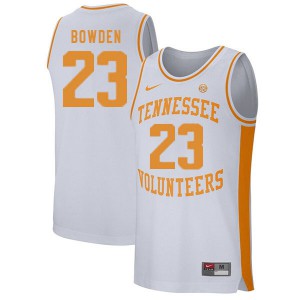 Men's Tennessee Vols #23 Jordan Bowden White Stitched Jerseys 514450-268
