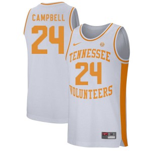 Mens Tennessee #24 Lucas Campbell White Embroidery Jersey 561304-675