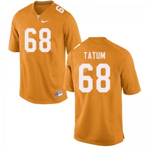 Mens Tennessee Vols #68 Marcus Tatum Orange Stitched Jerseys 858175-247