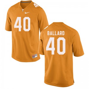 Mens UT #40 Matt Ballard Orange NCAA Jerseys 559320-955