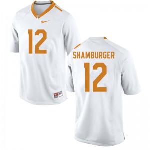Men Vols #12 Shawn Shamburger White Stitched Jerseys 412880-690