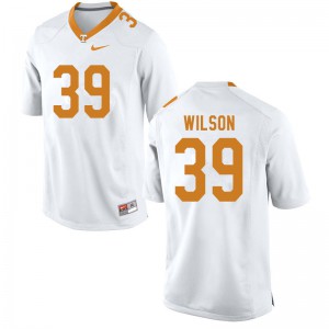 Mens Tennessee #39 Toby Wilson White Embroidery Jersey 637441-339