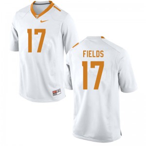Men's Tennessee #17 Tyus Fields White Player Jerseys 155503-535