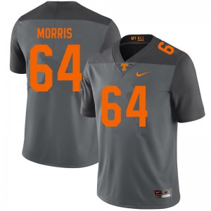 Mens Tennessee #64 Wanya Morris Gray Stitched Jersey 577124-216