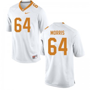 Men's Tennessee #64 Wanya Morris White NCAA Jerseys 136359-746