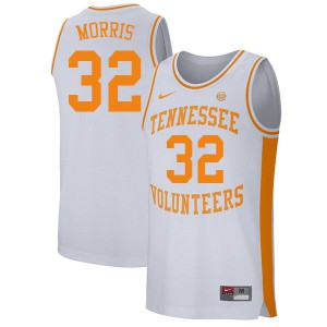 Mens Vols #32 Cole Morris White NCAA Jersey 866261-446