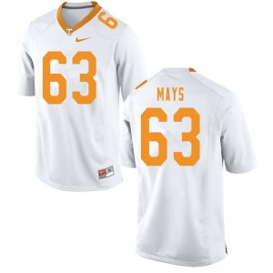 Mens UT #63 Cooper Mays White Official Jersey 690879-725