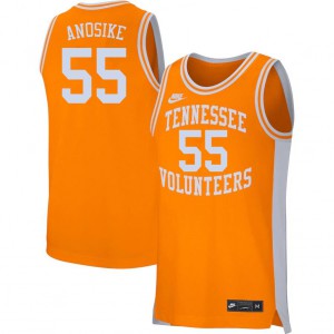Men's Tennessee Volunteers #55 E.J. Anosike Orange Embroidery Jerseys 813735-212
