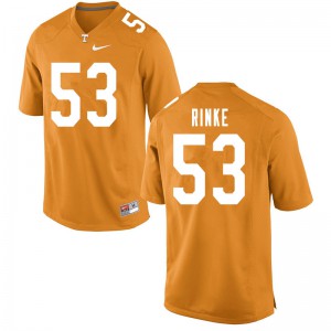 Men Tennessee #53 Ethan Rinke Orange Official Jerseys 495807-825