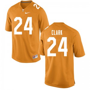 Mens Tennessee #24 Hudson Clark Orange Stitch Jersey 413751-515
