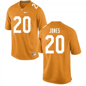 Men's Tennessee #20 Miles Jones Orange Official Jersey 402513-672