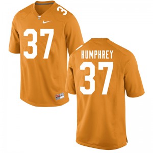 Mens Tennessee #37 Nick Humphrey Orange High School Jerseys 997162-187