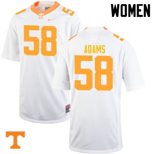 Womens UT #58 Aaron Adams White High School Jerseys 756869-985