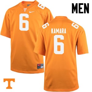 Mens Vols #6 Alvin Kamara Orange Official Jersey 673004-521