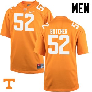 Men's Tennessee Vols #52 Andrew Butcher Orange College Jersey 379425-608