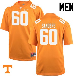 Men UT #60 Austin Sanders Orange University Jerseys 443351-652