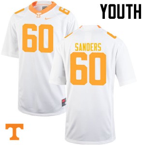 Youth Tennessee #60 Austin Sanders White College Jersey 439978-377