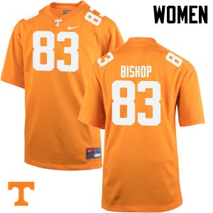 Women's Tennessee Volunteers #83 BJ Bishop Orange Player Jersey 359605-256