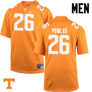Men Vols #26 Ben Powlas Orange Player Jerseys 687662-245