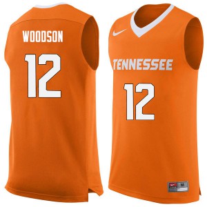 Men's Tennessee Vols #12 Brad Woodson Orange NCAA Jerseys 792372-692