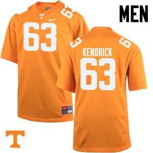 Men Tennessee Vols #63 Brett Kendrick Orange Football Jersey 532995-281