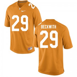 Men Tennessee #29 Camryn Beckwith Orange Official Jerseys 359842-232