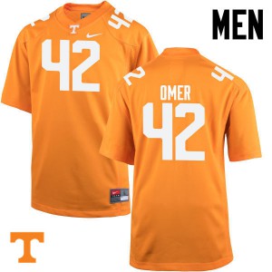 Men Tennessee Vols #42 Chip Omer Orange Stitched Jerseys 928515-304