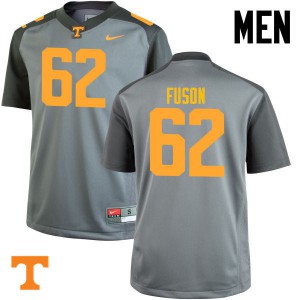 Men Tennessee Volunteers #62 Clyde Fuson Gray Stitched Jersey 959660-373