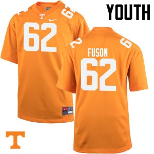 Youth Tennessee Vols #62 Clyde Fuson Orange Player Jersey 982350-210