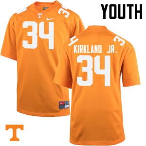 Youth UT #34 Darrin Kirkland Jr. Orange University Jerseys 723123-424