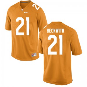Men Vols #21 Dee Beckwith Orange Alumni Jersey 405539-563