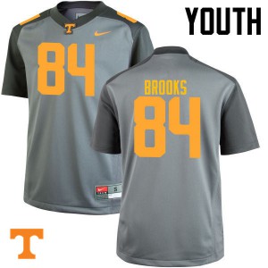 Youth Tennessee #84 Devante Brooks Gray NCAA Jerseys 210225-481