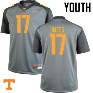 Youth Tennessee Volunteers #17 Dillon Bates Gray High School Jersey 776393-924