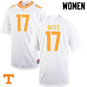 Womens Vols #17 Dillon Bates White Player Jersey 768000-275
