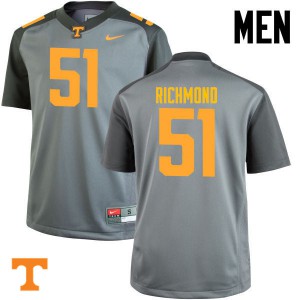 Men Tennessee #51 Drew Richmond Gray Stitched Jerseys 129114-545