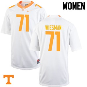 Women Tennessee #71 Dylan Wiesman White Alumni Jerseys 443251-398