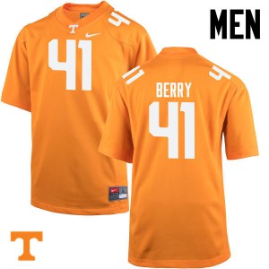 Men Tennessee Vols #41 Elliott Berry Orange Player Jersey 623614-653