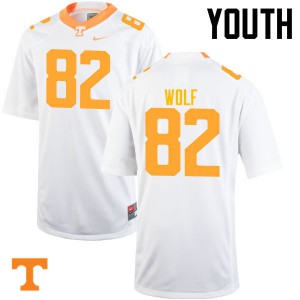 Youth Vols #82 Ethan Wolf White Player Jerseys 388824-660