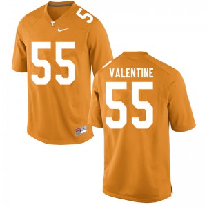 Mens UT #55 Eunique Valentine Orange Player Jerseys 960029-630