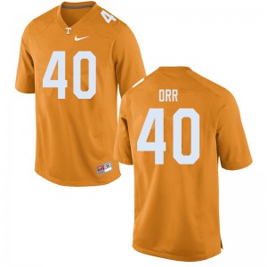 Men Tennessee Vols #40 Fred Orr Orange Official Jersey 245835-166