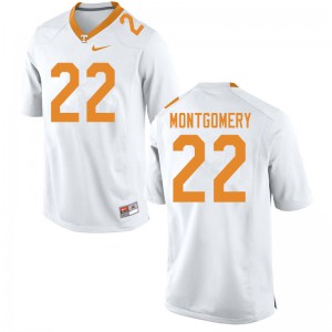 Mens Tennessee #22 Isaiah Montgomery White Player Jersey 446457-452